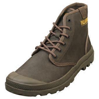 Palladium Pampa Hi Coated Mens Casual Trainers in Brown