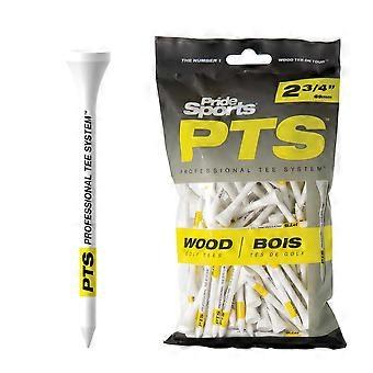 Golf Tees van hout 100 stuks, kleurgecodeerd en duurzaam