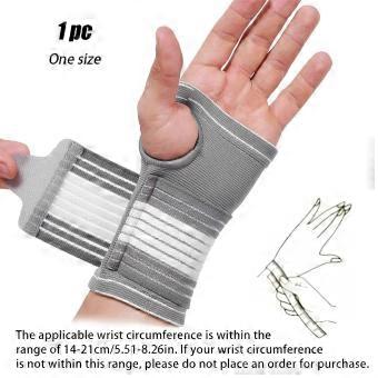 Adjustable Wrist Support Strap, Compression Wristband for Weightlifting and Exercise, Breathable Sports Wrap for Men and Women, 1 Pc