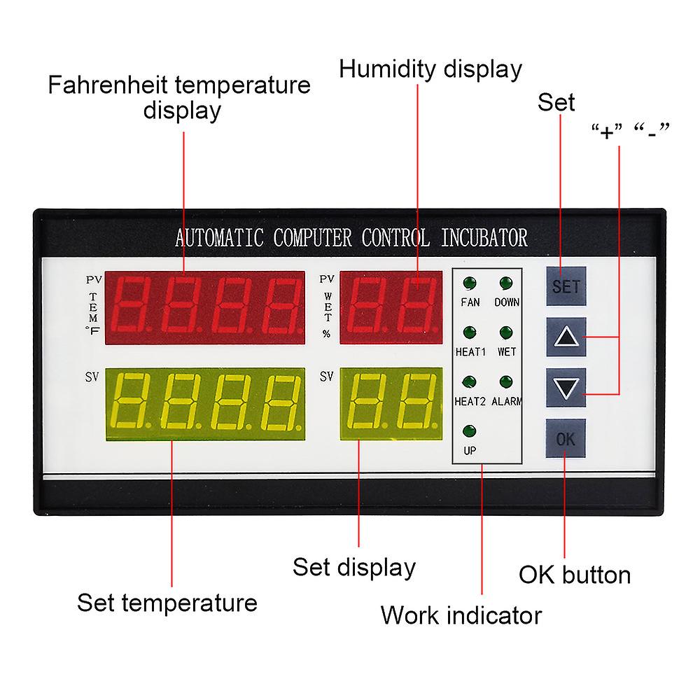 Intelligent Eggs Incubator Controller Digital Temperature&humidity Controlling Device High Accurate T/h Controlling Device