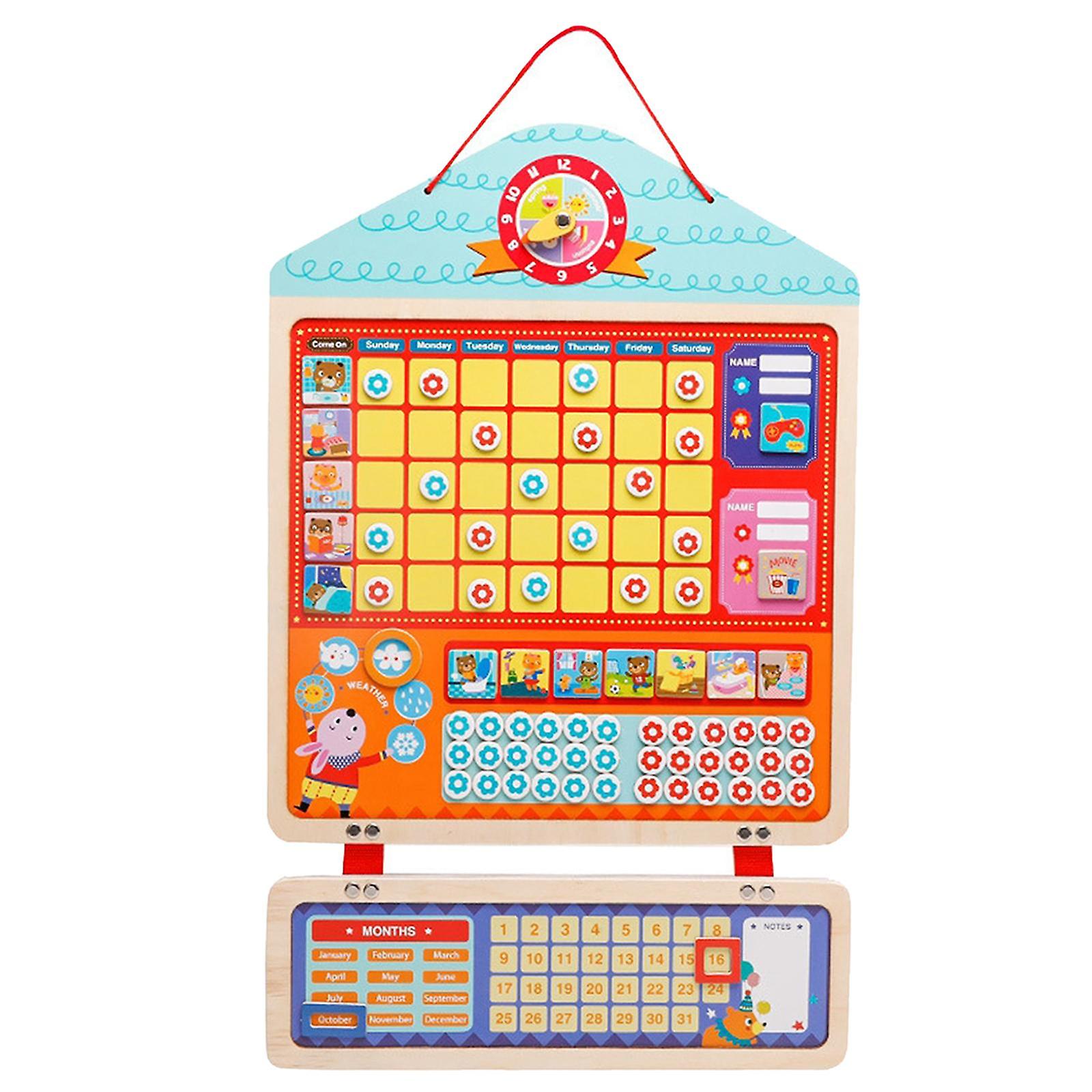 Daily Magnetic Activity Growth Chart for Kids