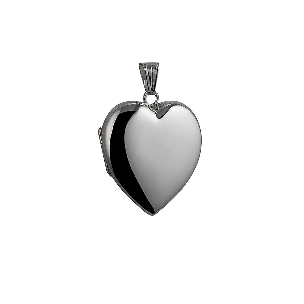 Silver 30x28mm handmade heart shaped Locket