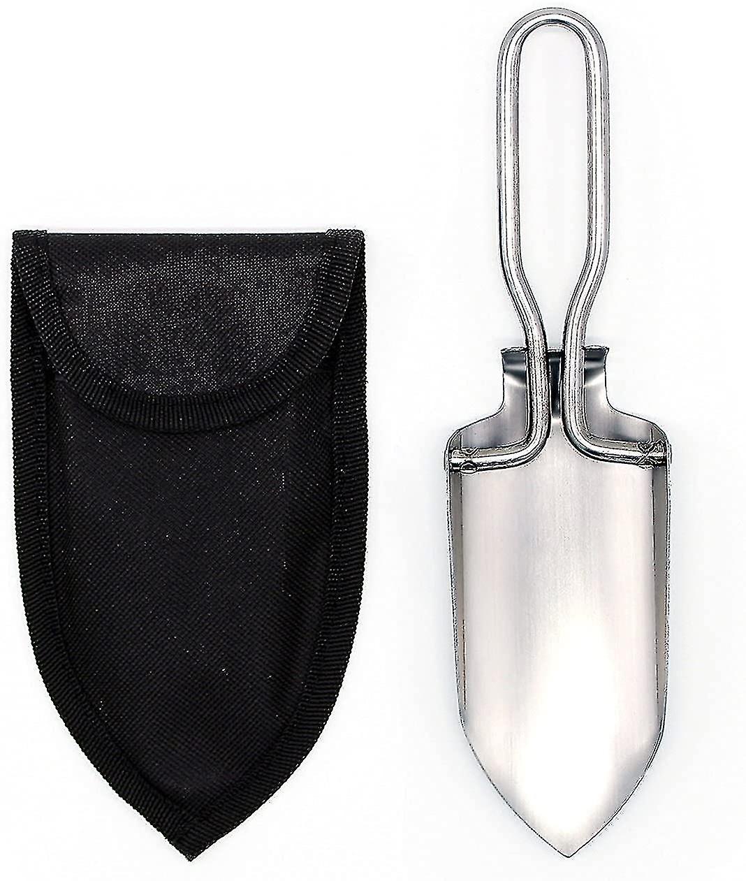 Portable Folding Shovel - Mini Camping Shovel With Carrying Pouch, Multi-function Folding Trenching Shovel Spade