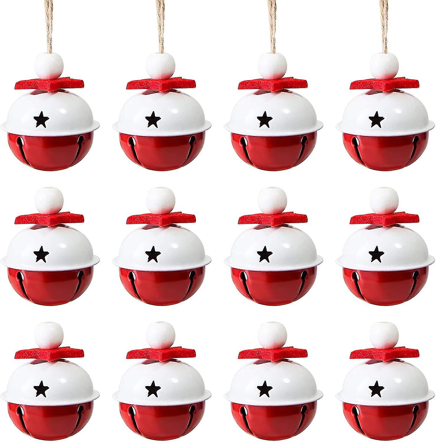 12 Pcs Xmas Jingle Bells Craft Bells Ornament