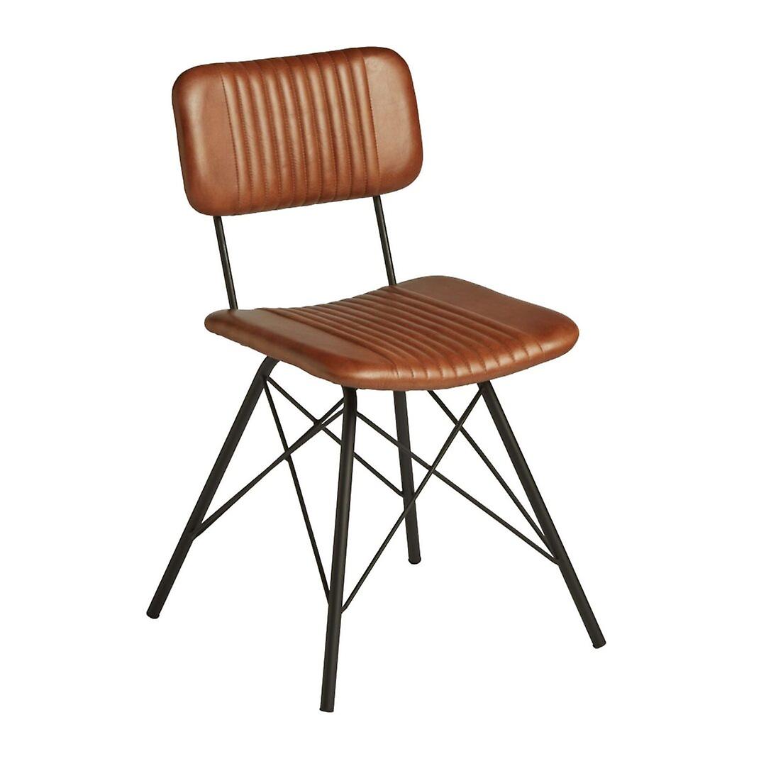 Huke Side Chair - Bruciato Leder