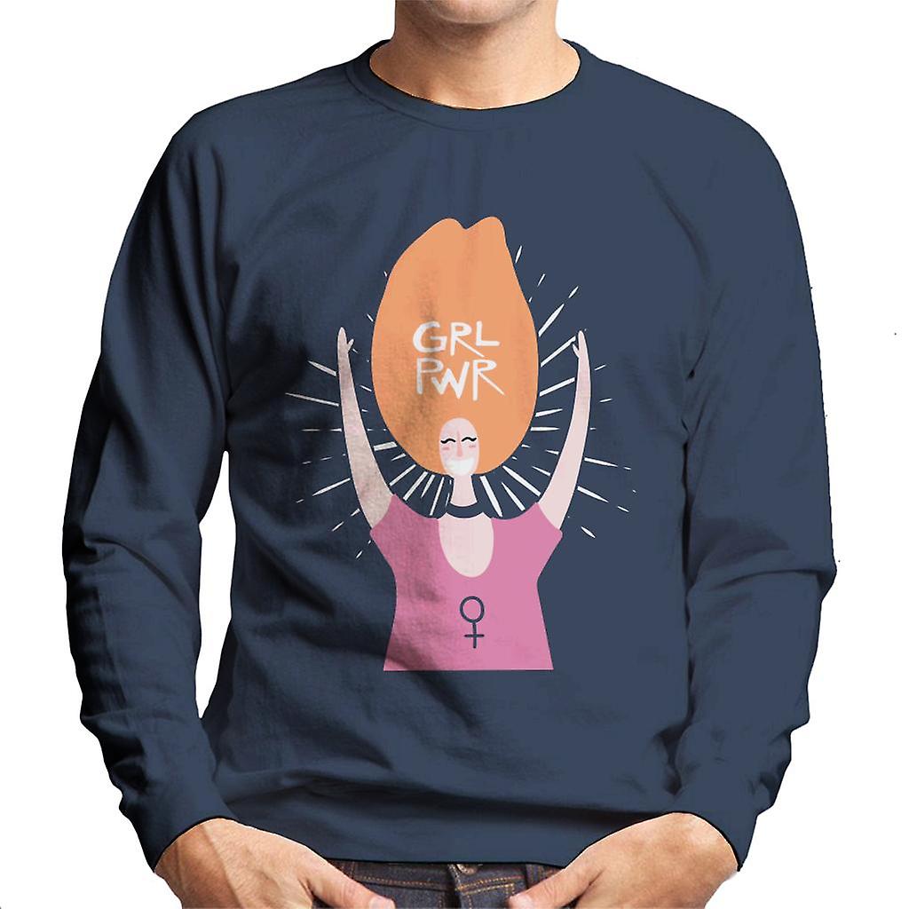 GRL Pwr tekst męska Bluza