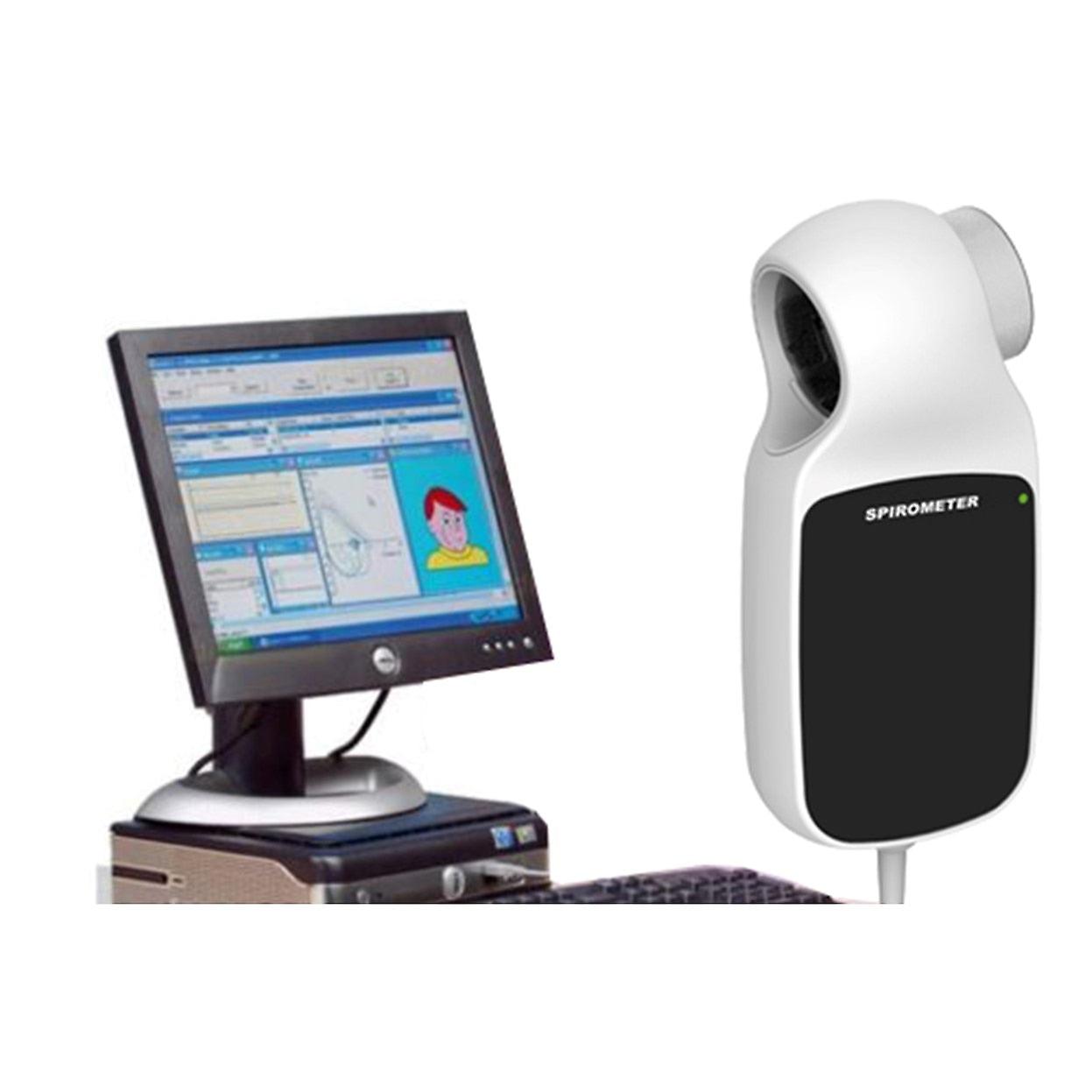 bærbar digital respiratorisk diagnose spirometer bluetooth / usb / pc programvare lungepustefunksjon blåse-type