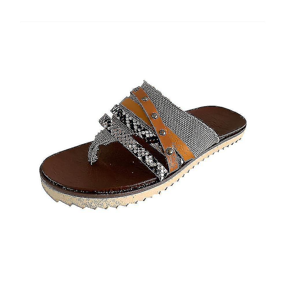 kvinner studded flat sandaler lysbilder flip flops tøfler sko