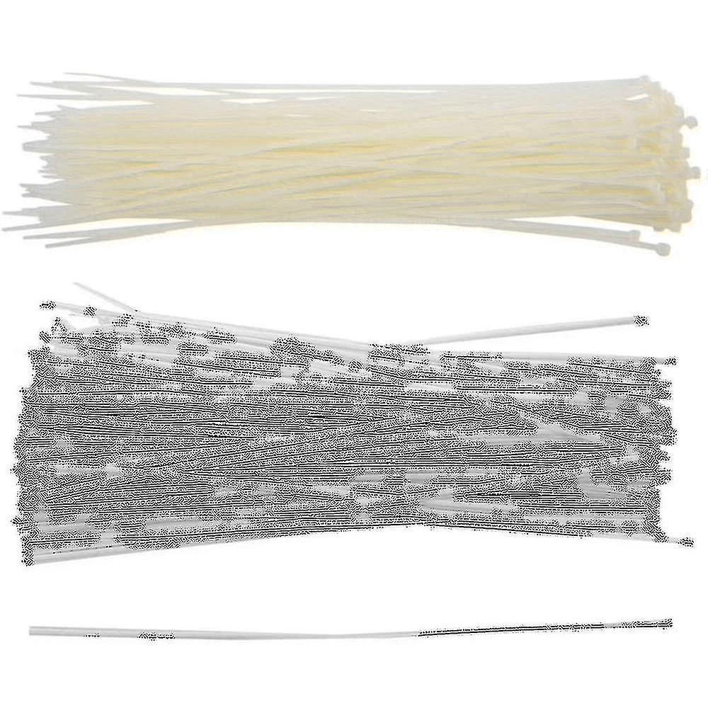 130x Cable Organizer Binding Packaging Wire Twist Ties White