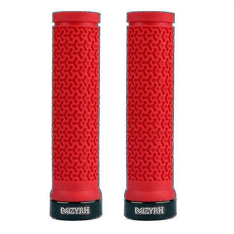 MZYRH Bicycle Handle Bar Grips MTB Bike Super Soft Single-sided Locking Handlebar Cover MTB Texture Non-slip Cycling Accessories
