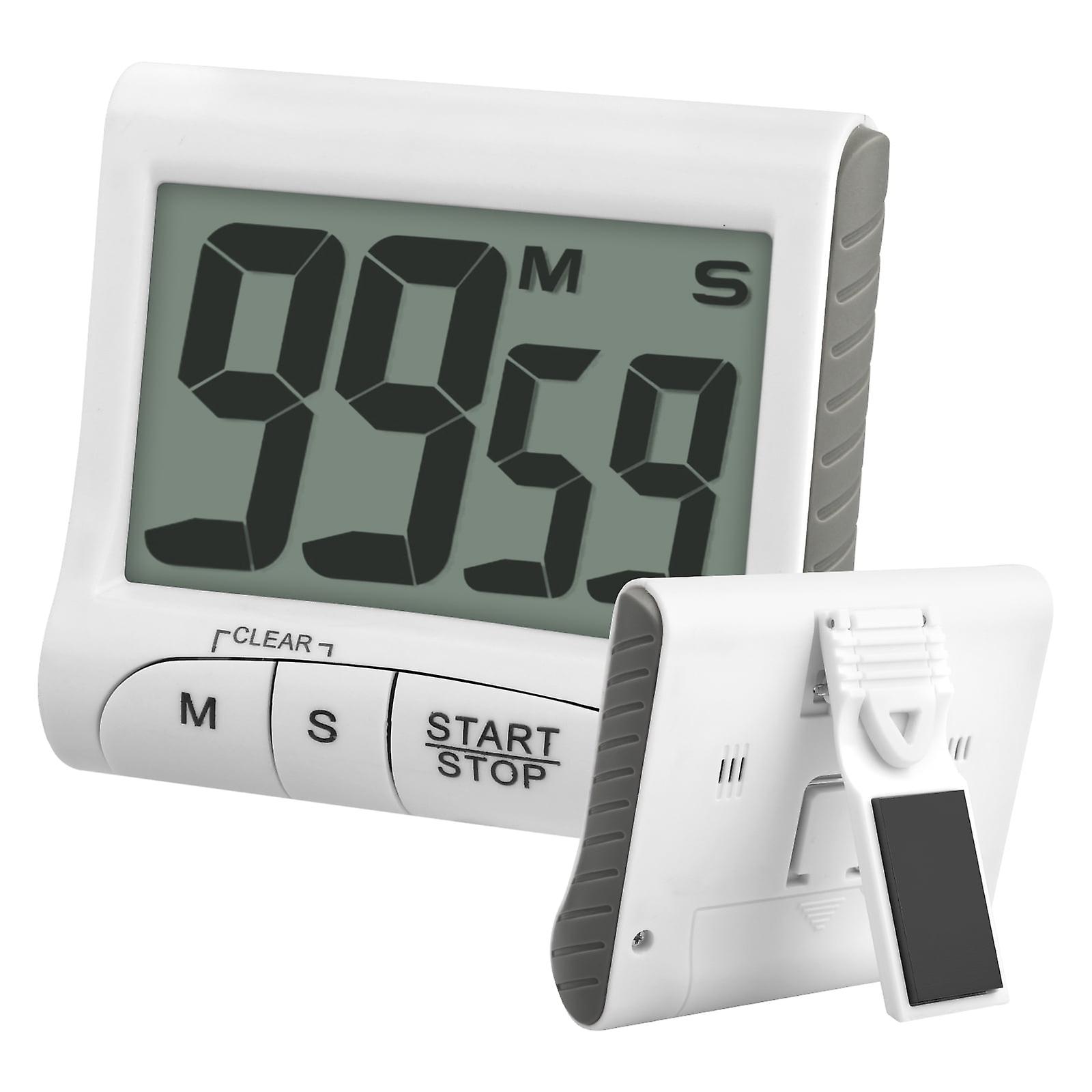 Digital Kitchen Timer; Large Display Big Digits Battery Powered Magnetic Stand Loud Alarm Timer for Cooking