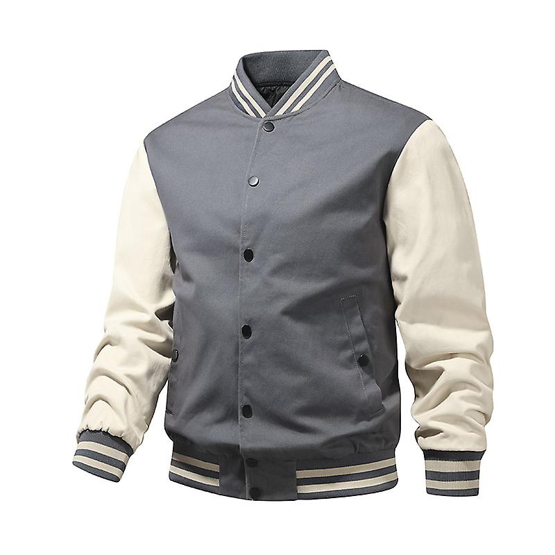 Cotton Men Jacket Coat  New Stitching Baseball Uniform High Quality Me