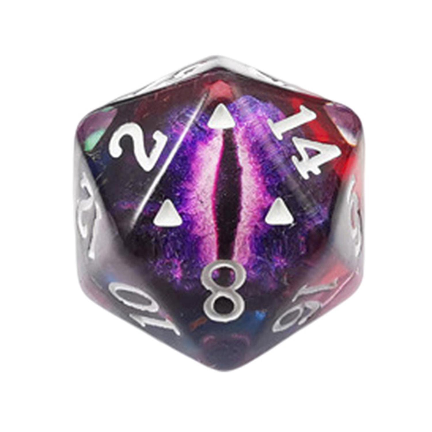Number Dice Fantastic Wear-resistant Irregular Shape Play Synthetic Resin Table Games Dragon Eye Pol