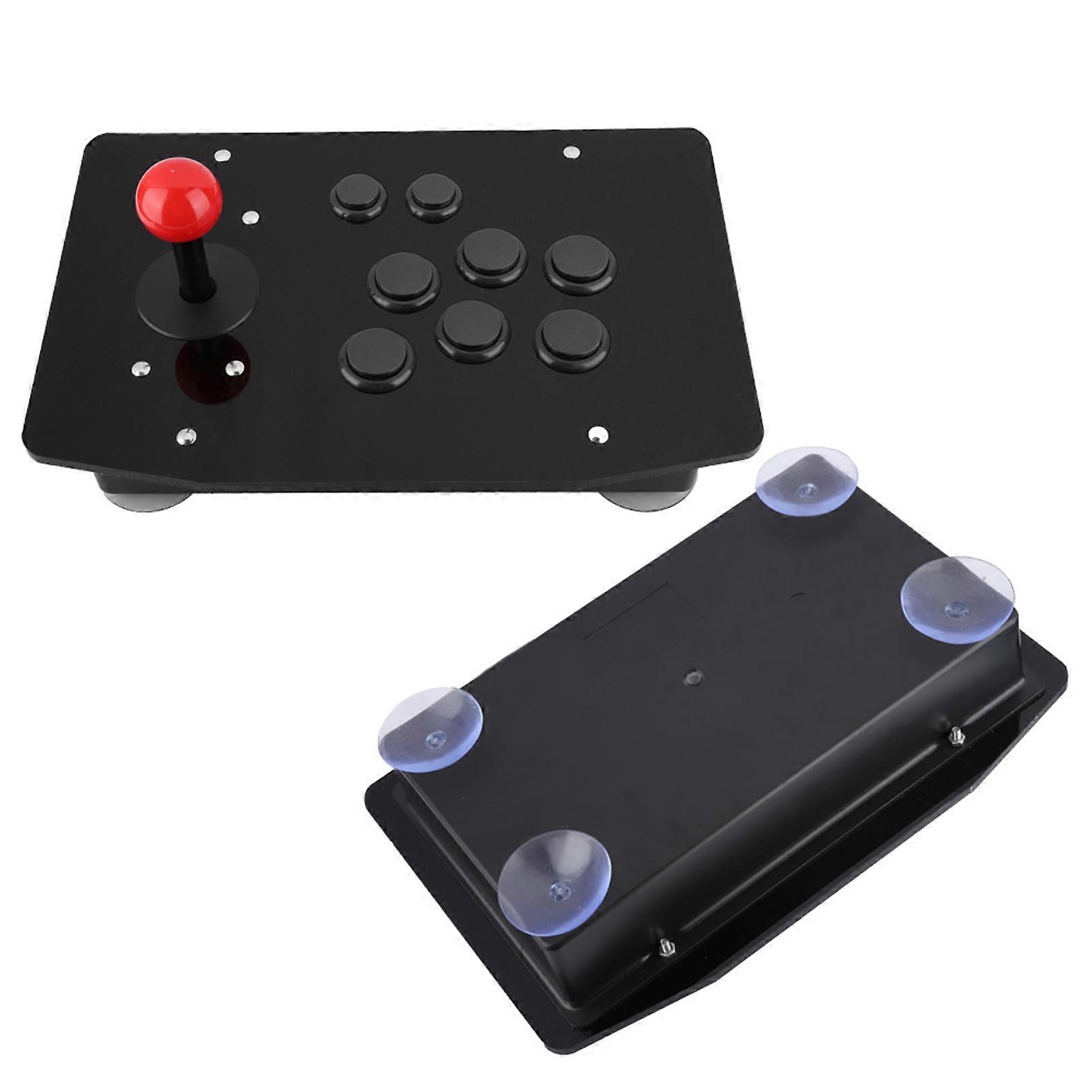 Arcade Rocker Game Joystick 8 Button Controller Black 29.6x19.7cm