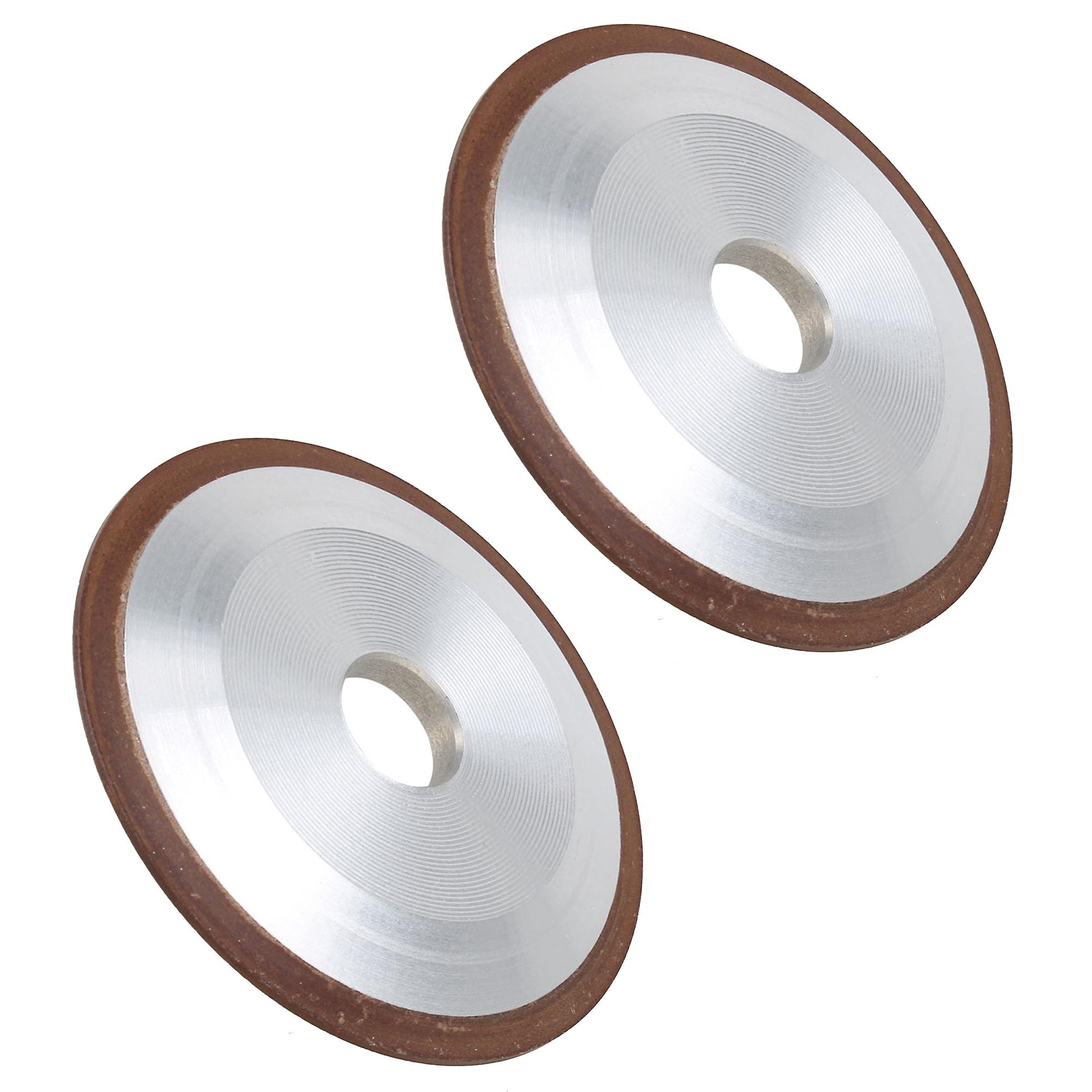 2pcs PDX Single Bevel Grinding Wheel 100x10x20mm for Processing 150#
