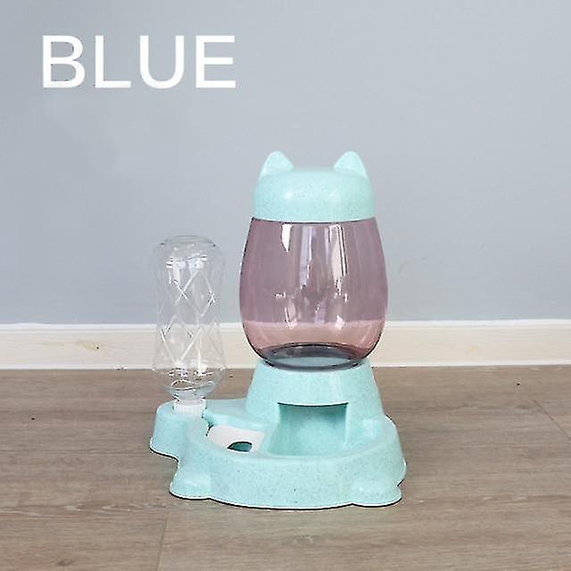 Drinking Fountains Pet Automatic Feeder Dog Cat Drinking Bowl For Dogs Water Drinking Feeder Cat Feeding 2.2l Blue