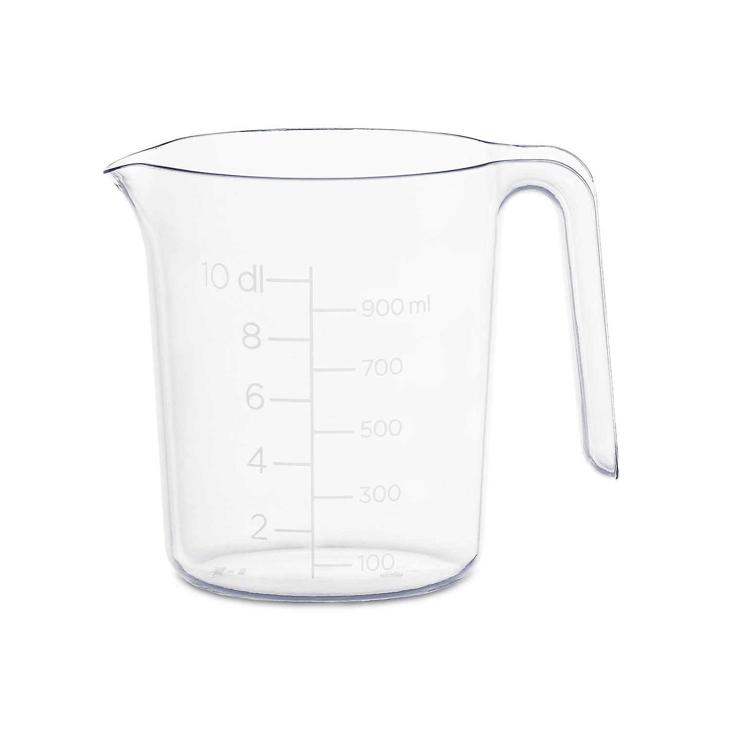 GastroMax Clear Volume Markings Measuring Cup With An Easy-to-Pour Spout, 1 L