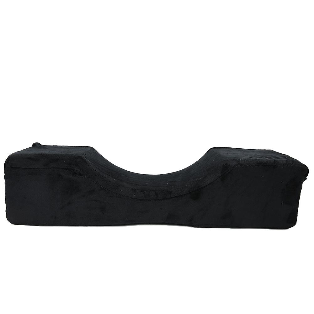 Household U Shaped Elastic Nail Art Hand Pillow Eyelashes Extension Rest PillowBlack Flocking