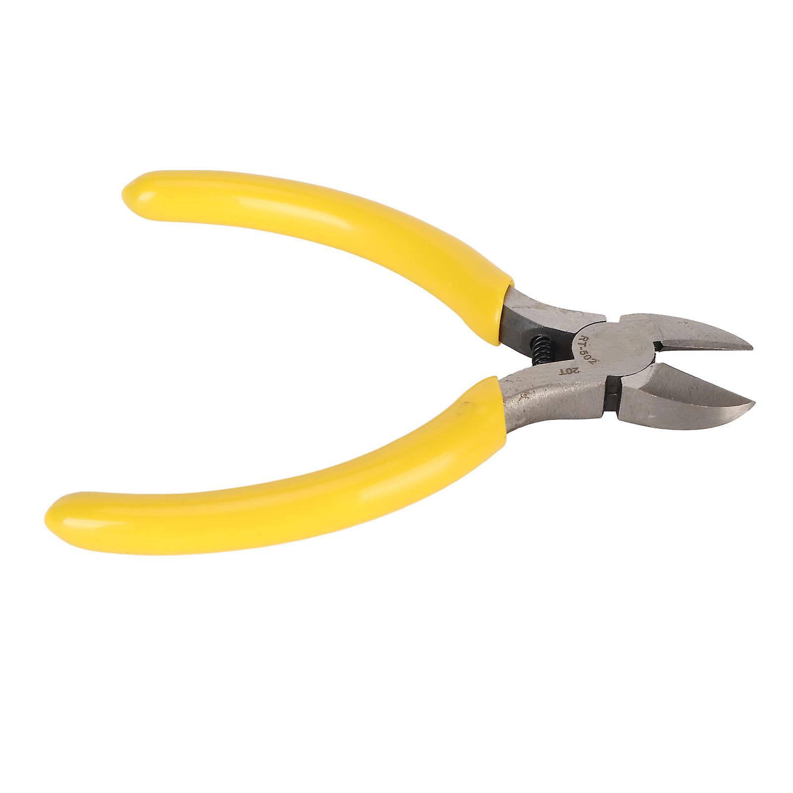 Watch Repair Sharp Wire Flush Cutters 5 Inch Alloy Steel Precise Wire Clippers with Spring for Jewelry Making 