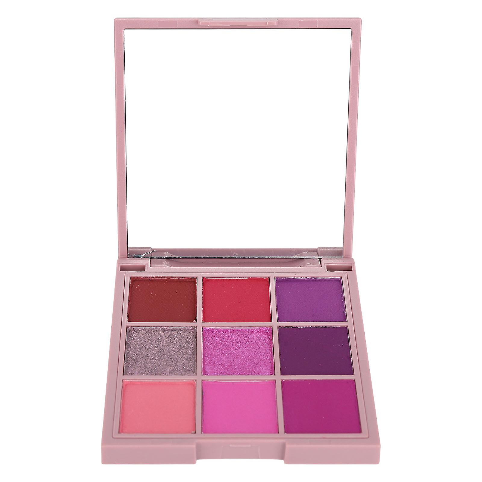 Palette de fards à paupières 9 couleurs, pigmentées, longue tenue, mat, pailleté, pour maquilleurs professionnels M9-8