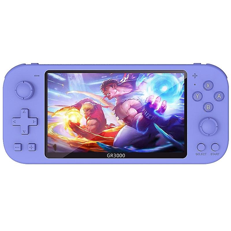 RG3000 Handheld Game Console Support Double Handle Game Con RG3000 Purple