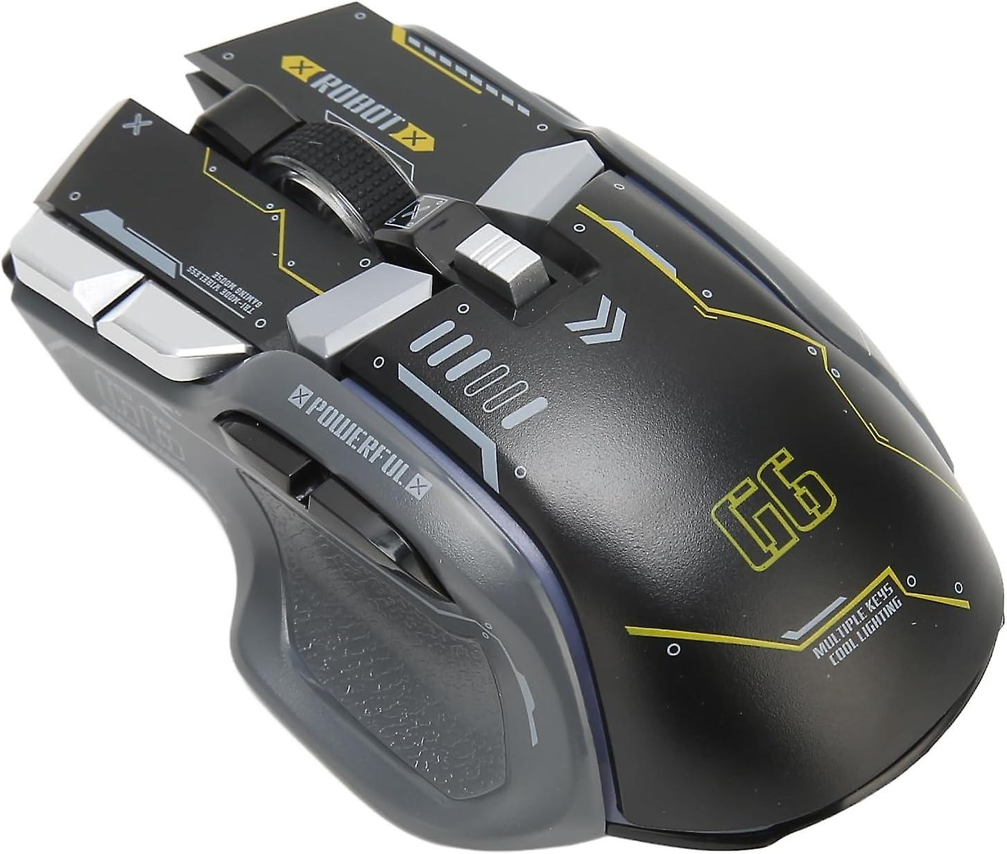 Wireless Gaming Mouse, 10 Key Gaming Mouse, 3 Connection Modes, 5 Adjustable DPI, Rechargeable Compu