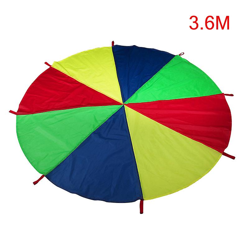 Kids Parachute Toy with Handles Play Parachute Tent Mat Cooperative Games Birthday Gift