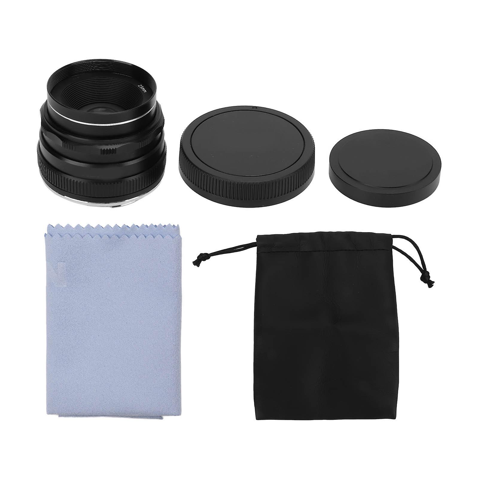 25mm F1.8 Manual Camera Lens: Wide Angle, Large Aperture, Alloy Build, Perfect Shots