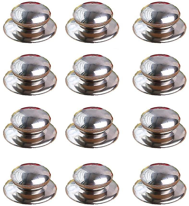 10 Pack Stainless Steel Lid Knobs, Able Replacement Easy Install Knobs, Rustproof And Heat