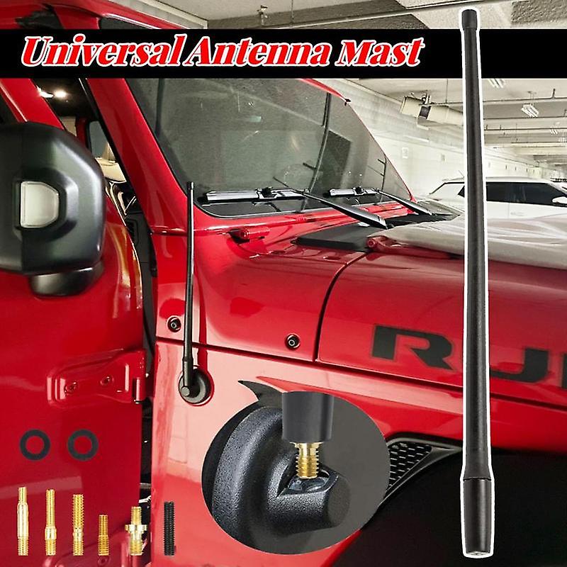 Car Antenna Antenna Aerial For Jeep Wrangler Jk Jku Jl Jlu Rubicon Sahara Gladiator Reception Mast Adapter Car Accessories 2007 13In