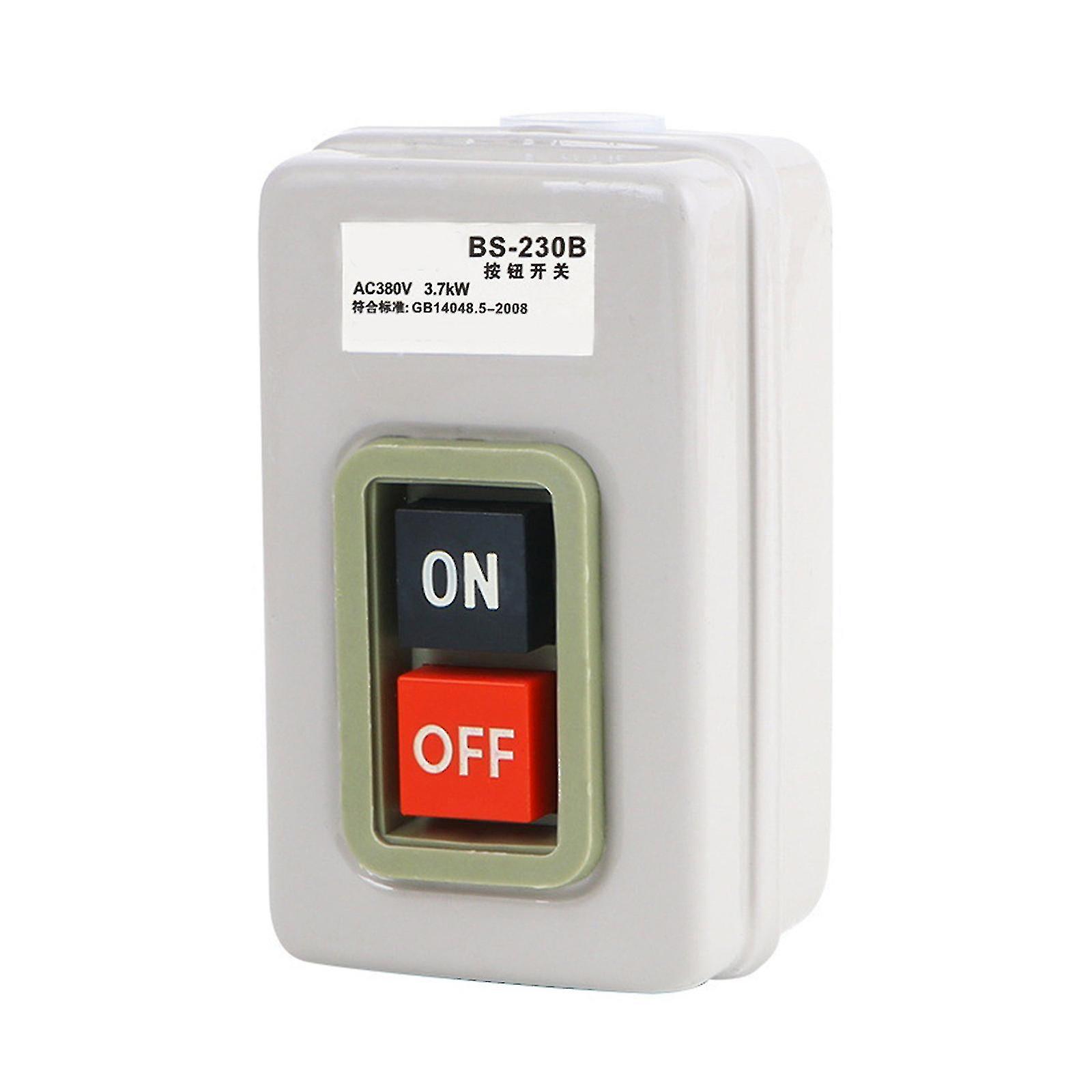 Three Phases Power Control Start Switch 3.7kw 380v Push Button Power Switch