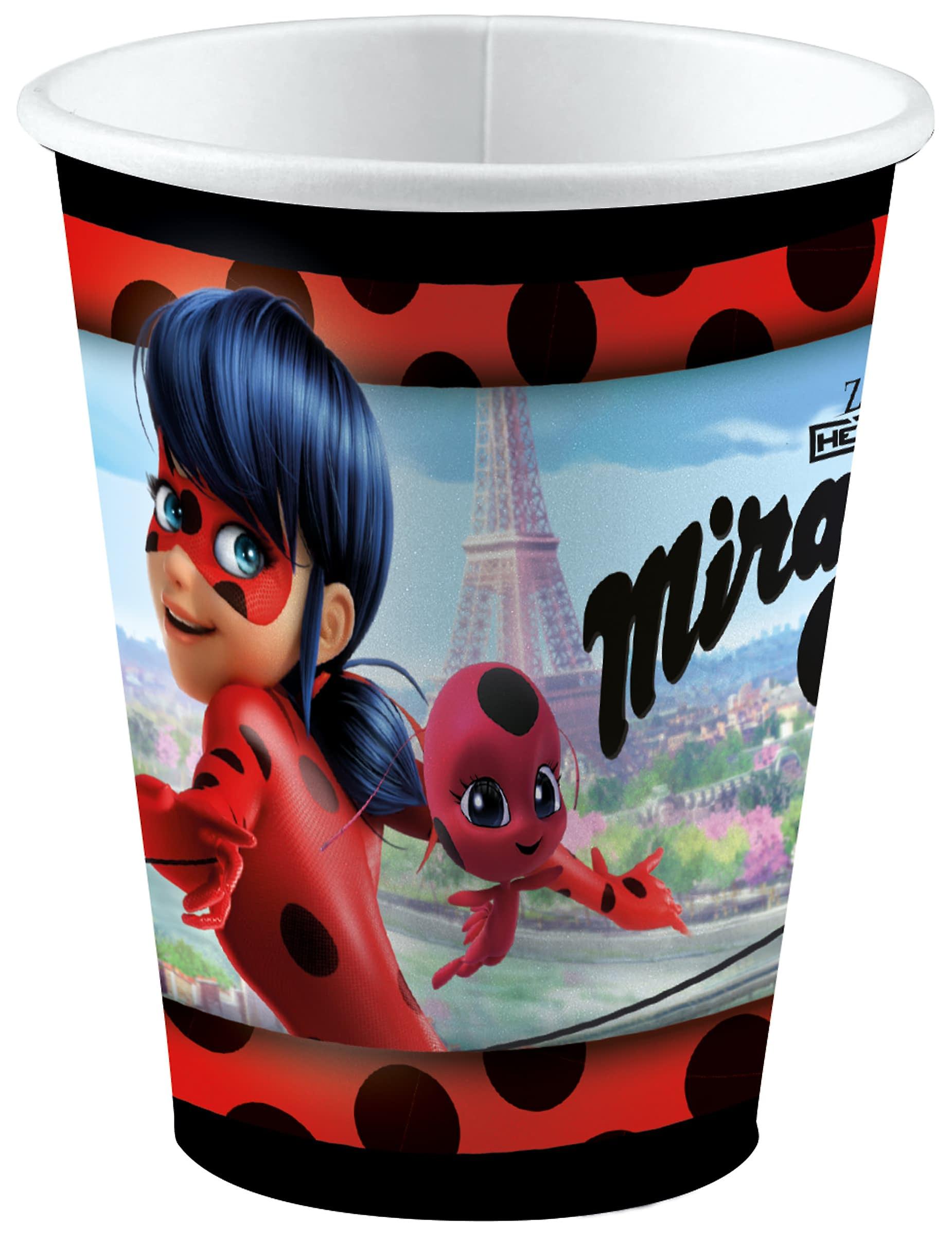 8 Ladybug in Paris 250 ml cardboard cups