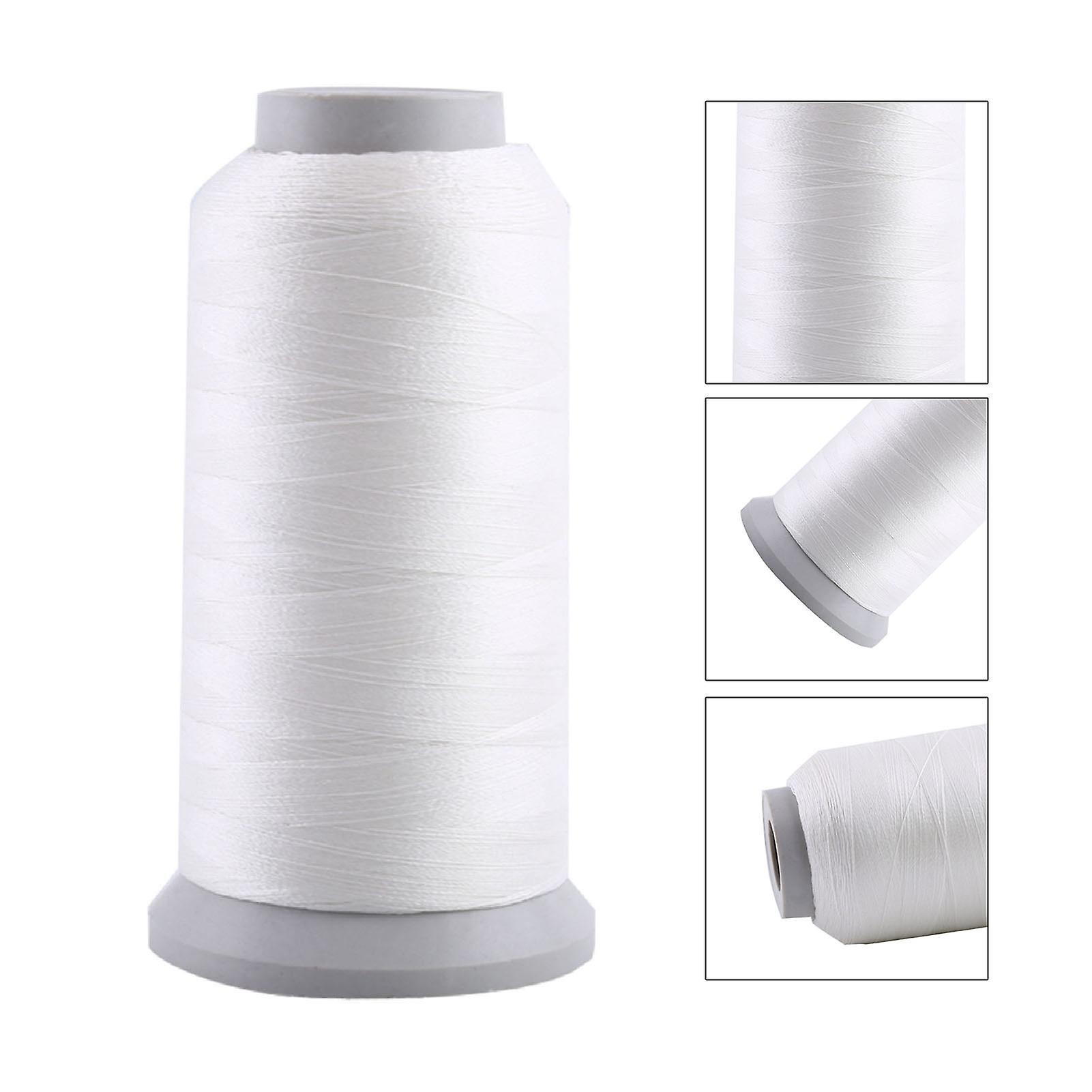 Spool Glow In The Dark Machine Hand Embroidery Sewing Thread White 3000 Yards