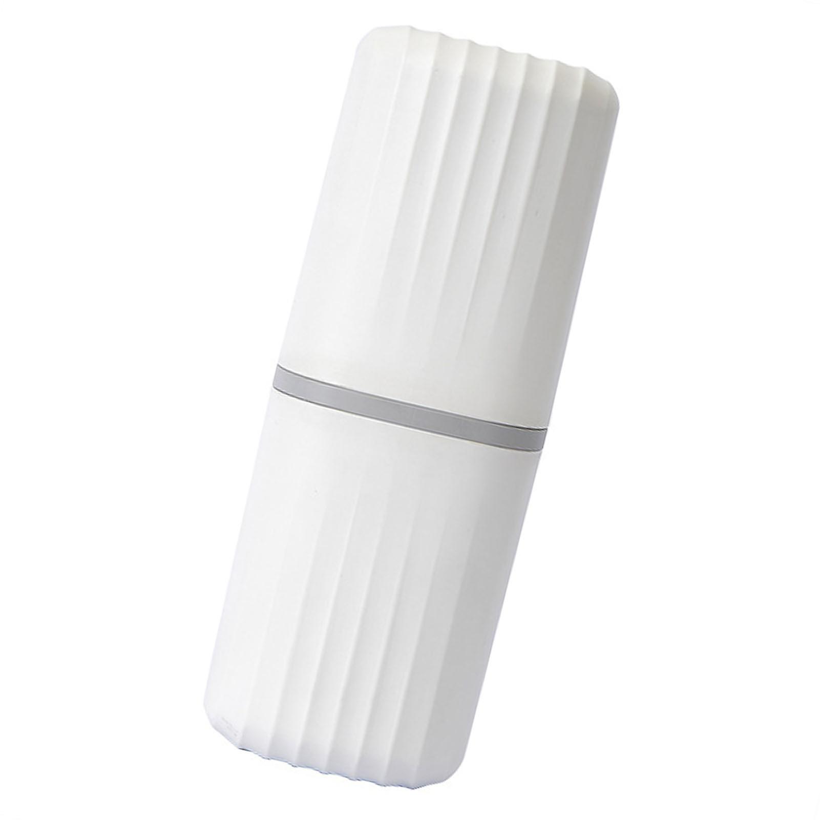 Portable Toothbrush Holder Toothpaste Container with Cover Multifuctional Storage Cup for Home Travel Use 