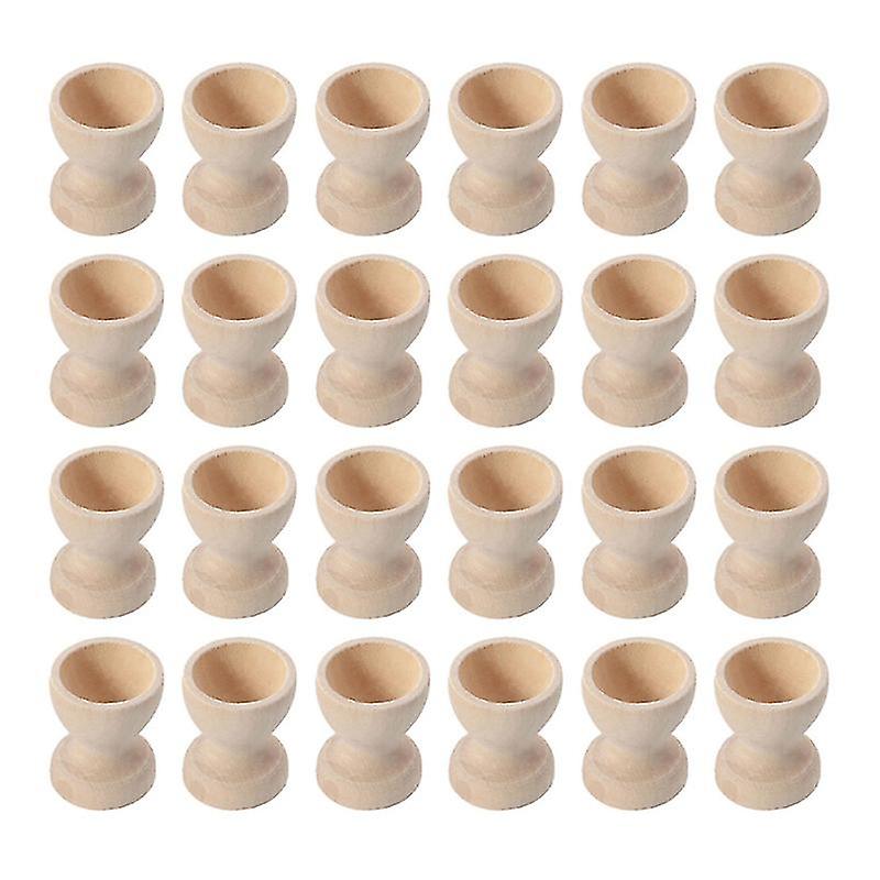 24pcs Wood Egg Cup