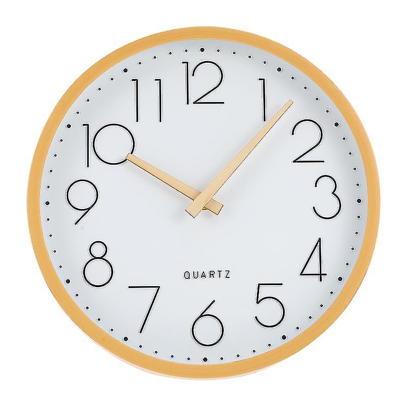 1pcs Imitation Wood Grain Clock