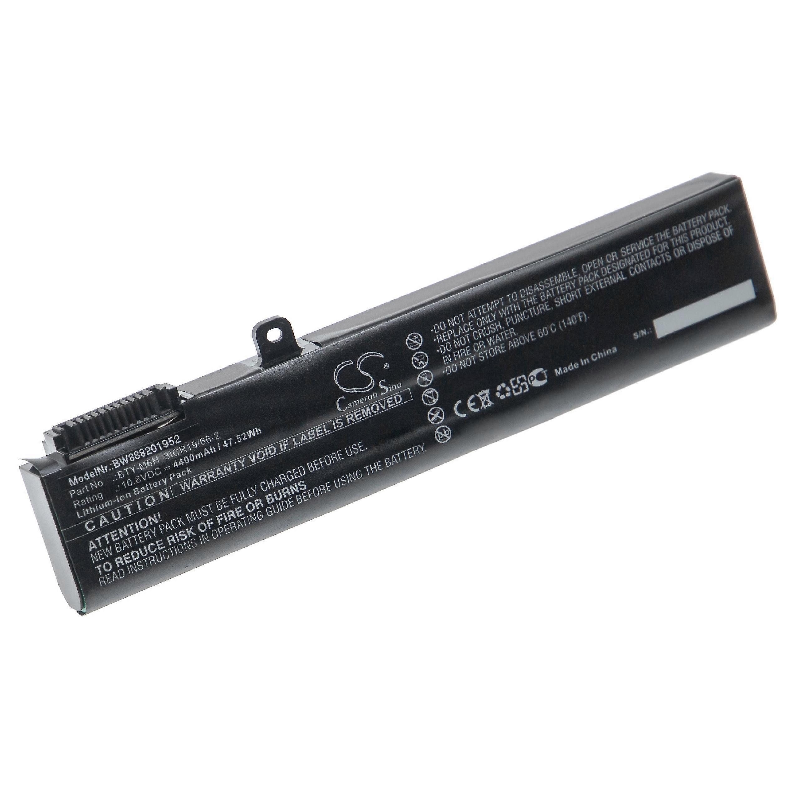 Bateria vhbw kompatybilna z notebookiem MSI GP62X, GP62VR-7RF-453XES, GP62VR-7RF, GP72 2QE, GP72, GP72-2QEi581, GP72-2QDi581FD (4400 mAh, 10,8 V, Li-Ion)