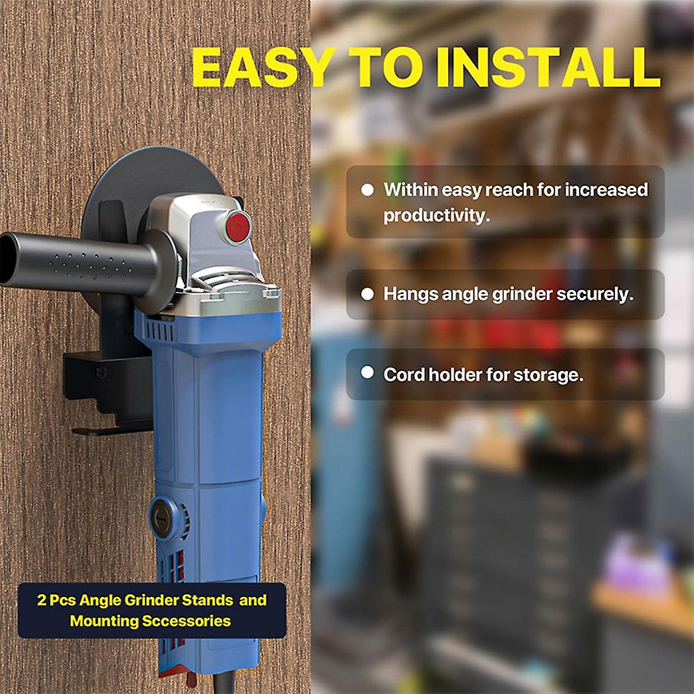 Angle Grinder Storage Rack Heavy Duty Sturdy Wall Brackets for Cutter