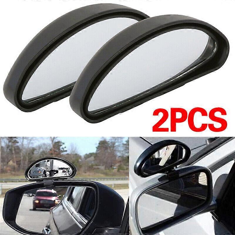 2X Blind Spot Mirror Clamp Adjustable Car Van Blindspot Towing Reversing Driving w12647207