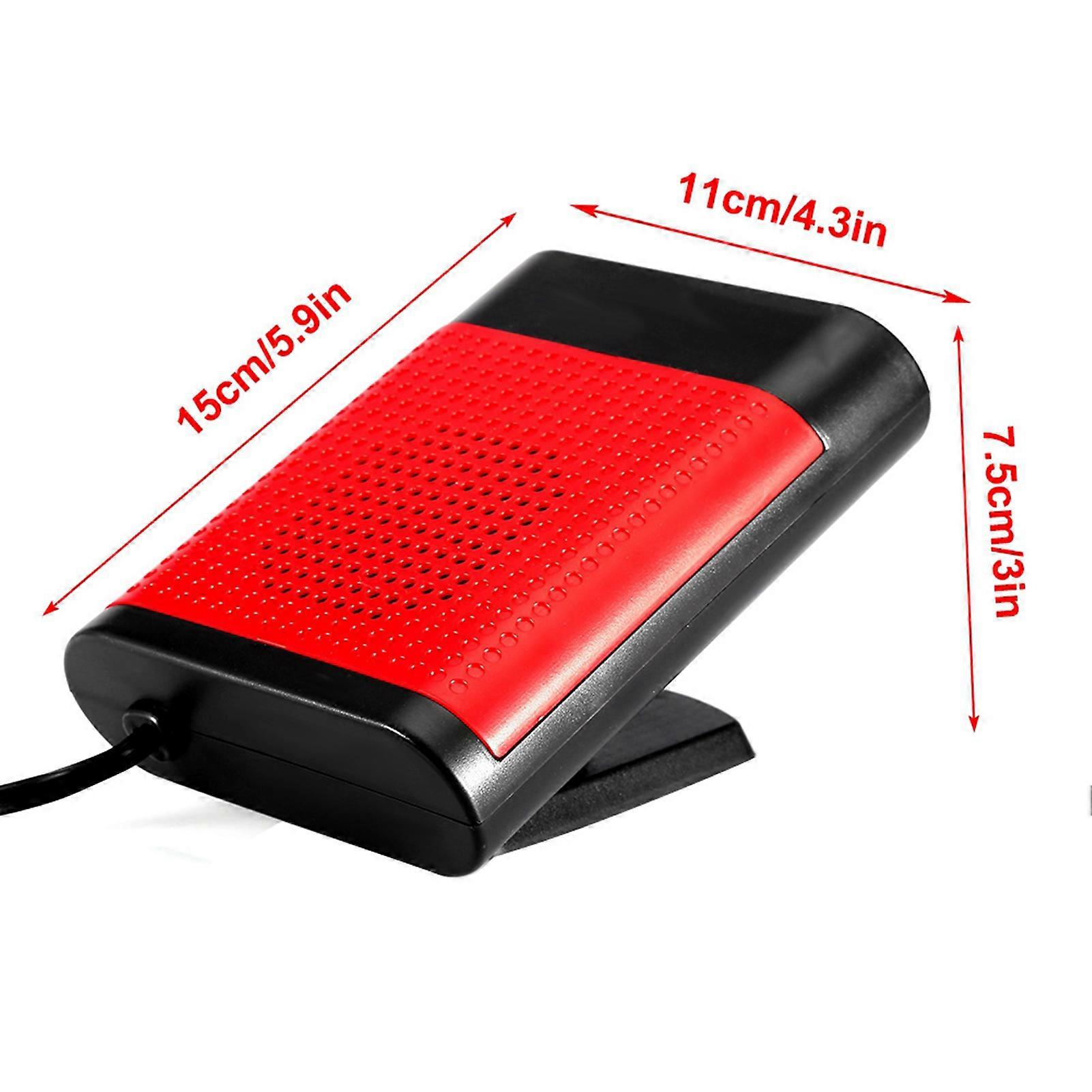 Car 12V Portable Electric Window Heater Heating Dryer Windshield Fan Defroster Demister (Red) NO.81376
