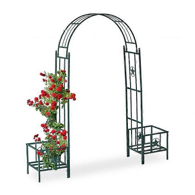 Rose arch with planters