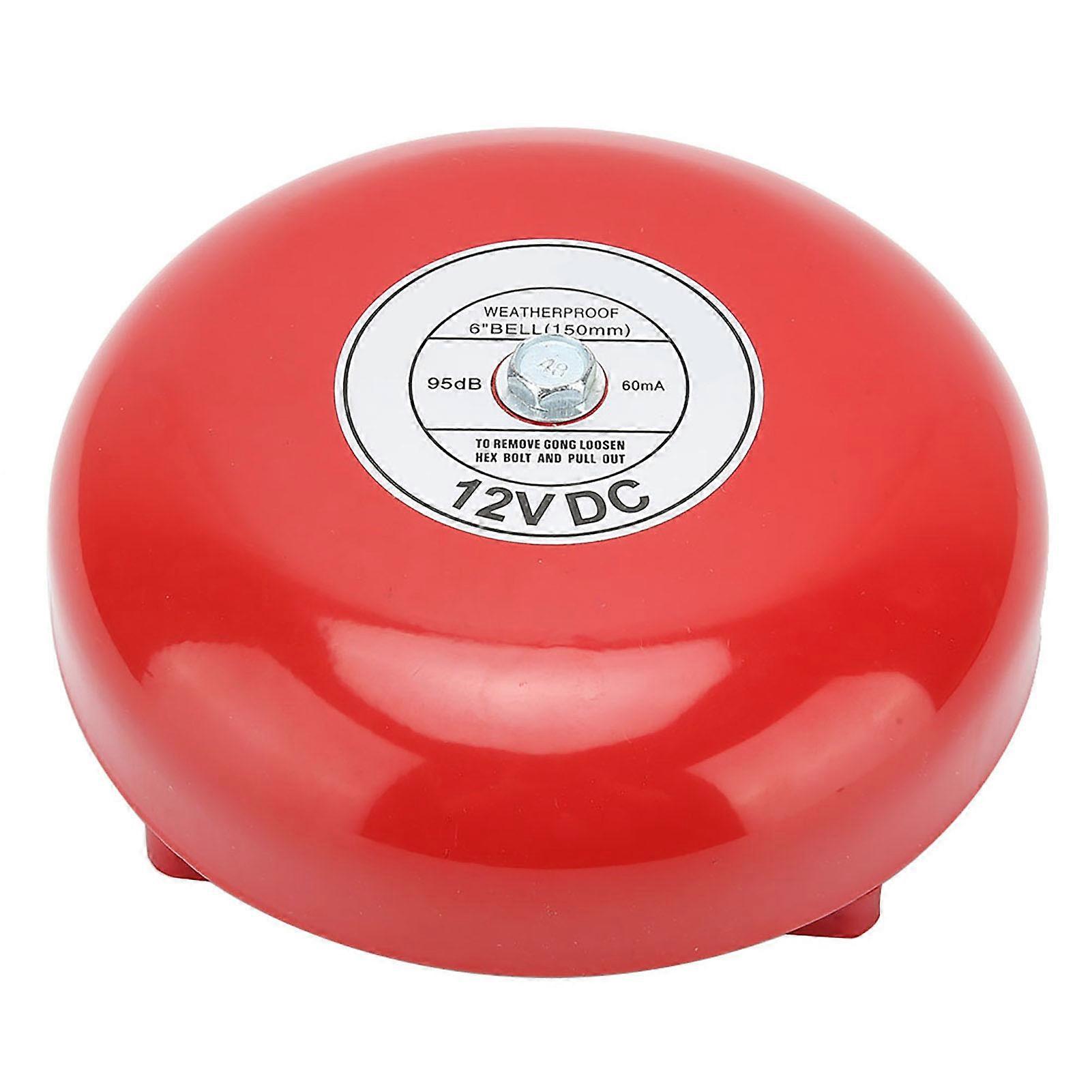 6 polegadas aço carbono interno tipo greve campainha elétrica 95db DC12V