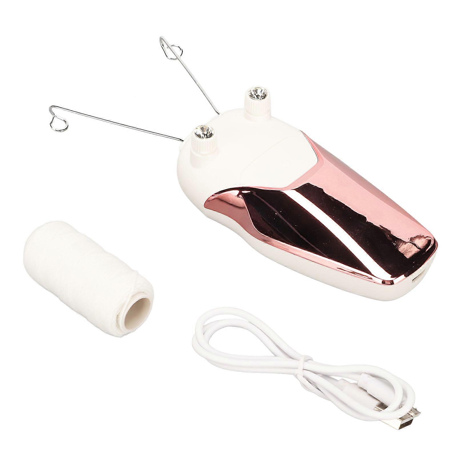 Threading Electric Epilator Led Lighting Usb Charging Multifunctional Electric Cotton Thread Epilator Pink