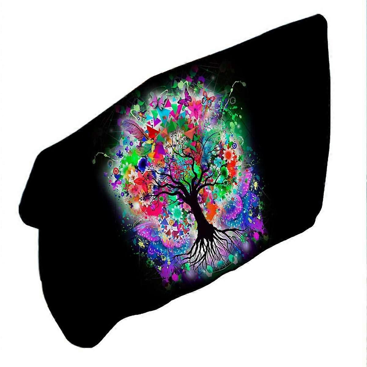 Artistic Crazy Colored Tree Microfiber Beach Towel