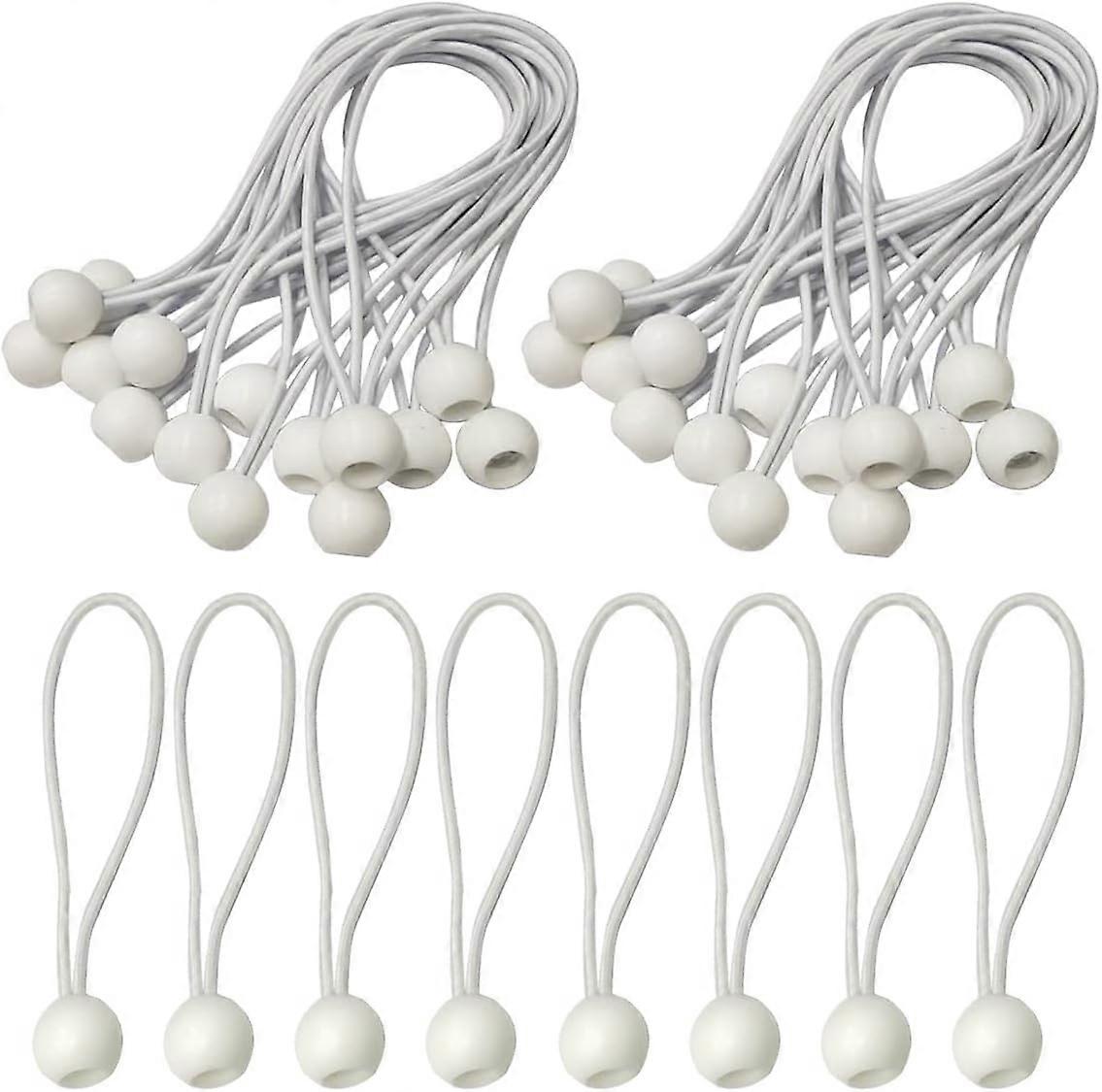 50 stykker elastiksnore, elastiksnor bold, elastiksnor, elastiksnor med bold, elastiksnor til telte, camping