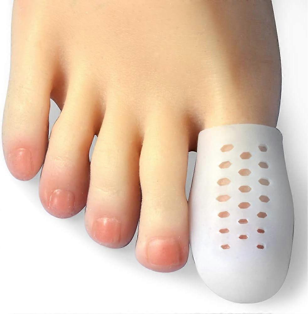 Big Toe Cap, 10 Pcs Breathable Toe Protector Toe Cover Sleeves with Holes, Provides Relief from Missing or Ingrown Toenails, Corns, Blisters, Hammer T