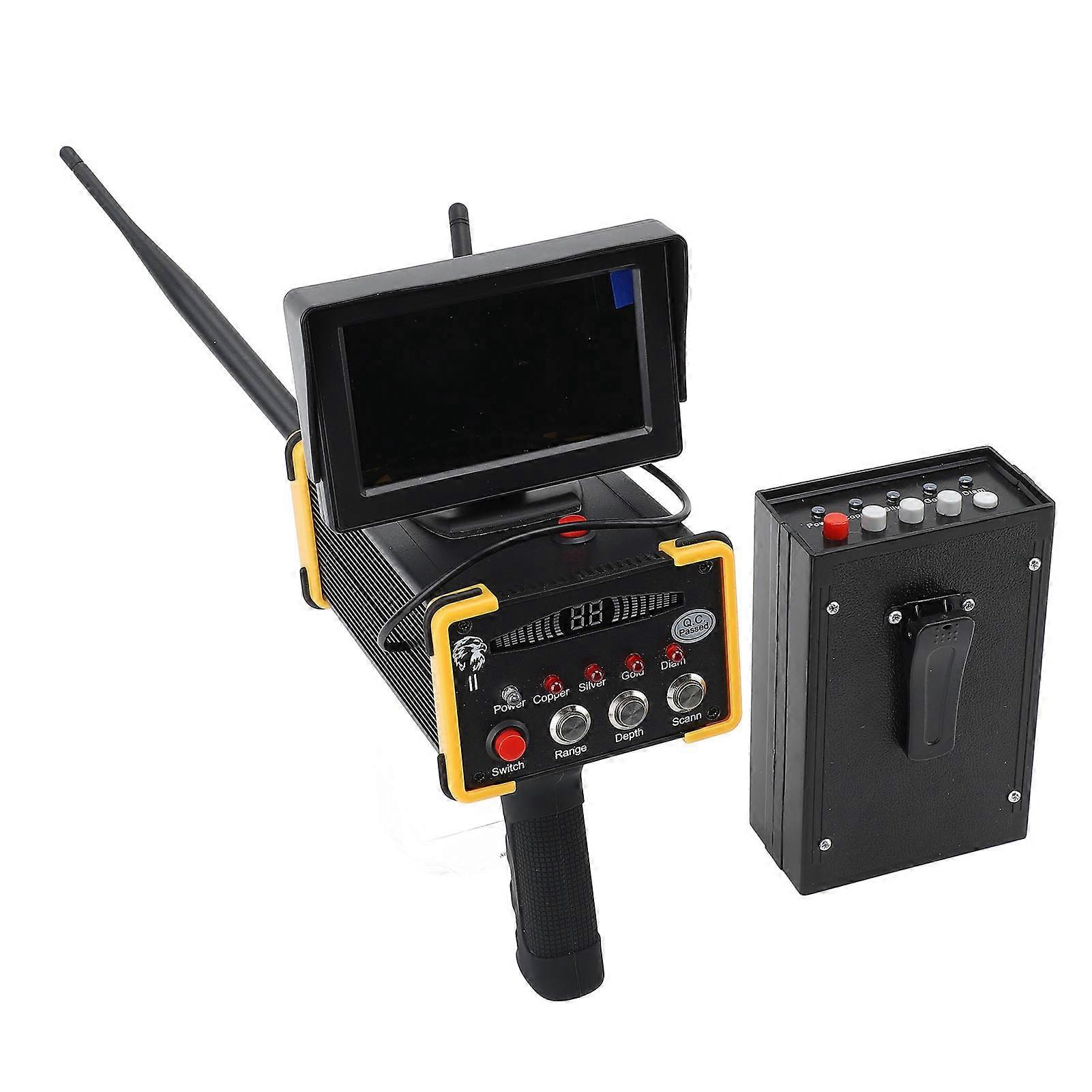 15m Depth 1000 Meters Range Metal Detector High Accuracy Metal Detector with Display Screen for Gold Silver Copper 100240V EU Plug