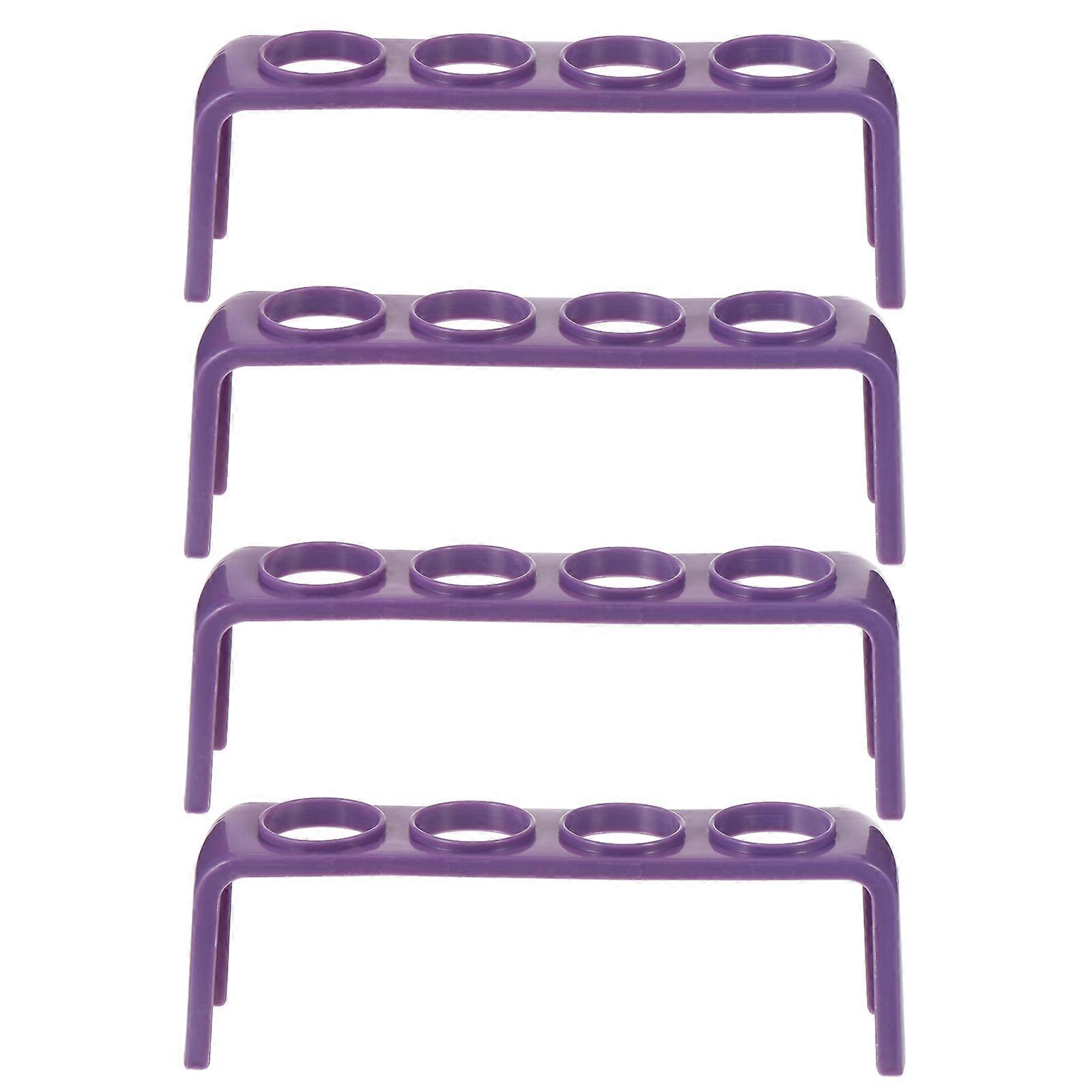 4pcs Test Tube Holders Plastic Test Tube Stands School Teaching Equipment