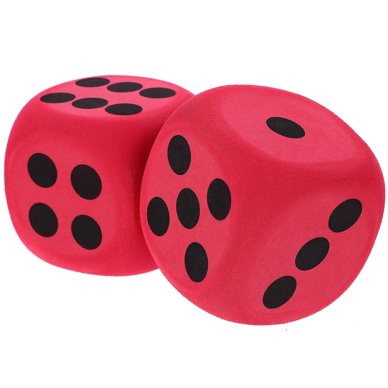 2pcs Lage EVA Dices Game Dice Prop Portable Dice Prop Party Game Dice Prop Party Playing