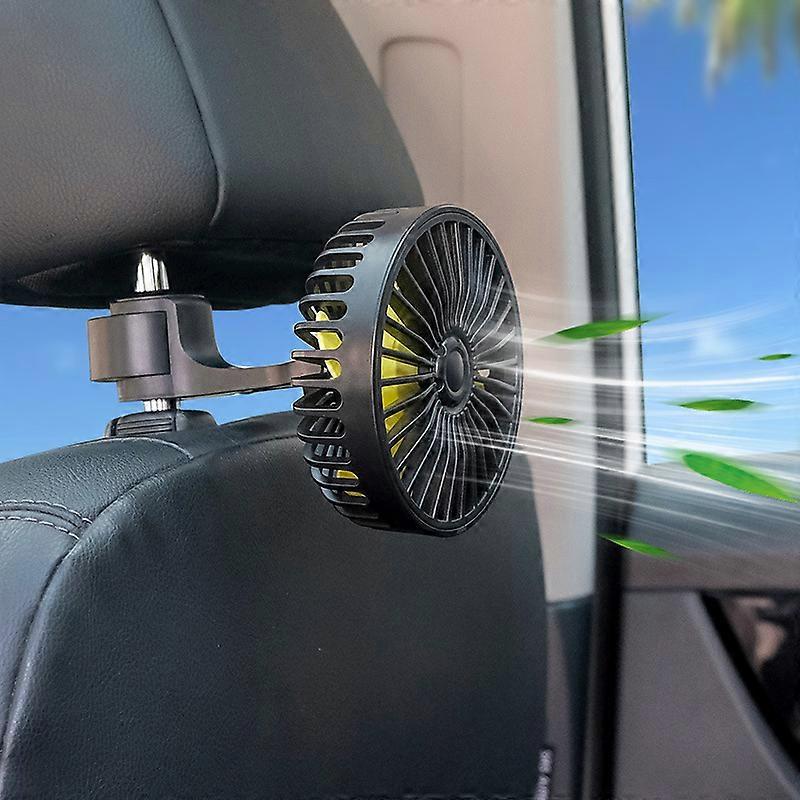 Portable Car Cooling Fan Durable Car Backseat Usb Fan Auto Cooling Air Fan